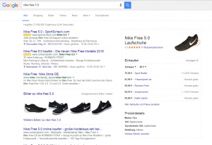 Google Shopping Ads: Neues Layout mit Produkt-Karten